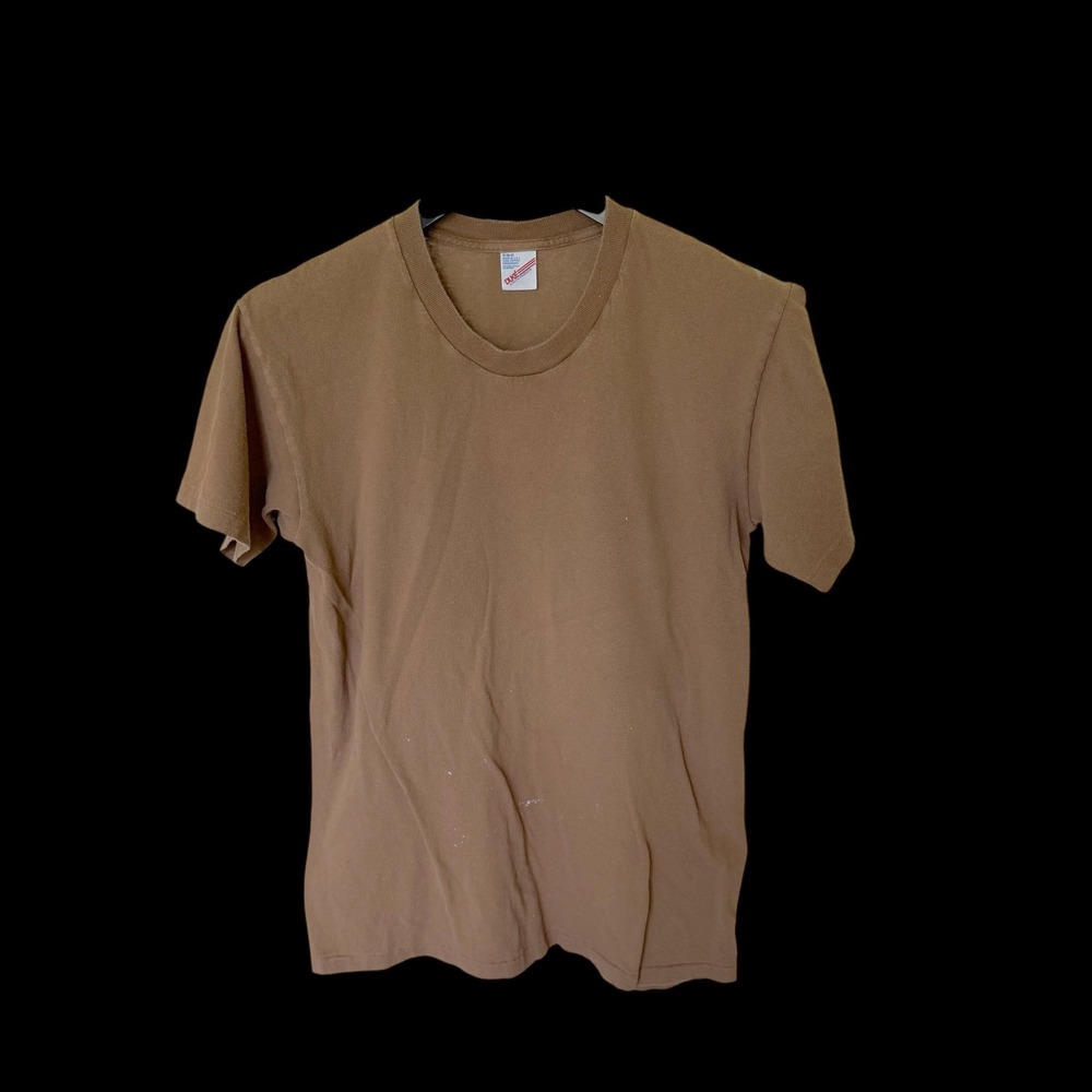 Vintage Duke Athletic Products T-Shirt Brown Cotton Distressed Medium